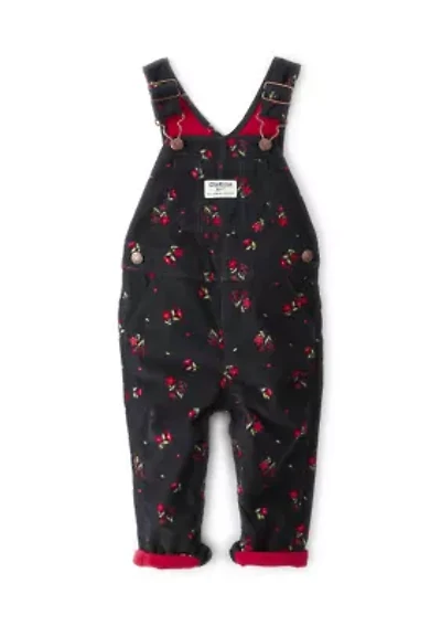 Baby Girls Floral Cord Coverall