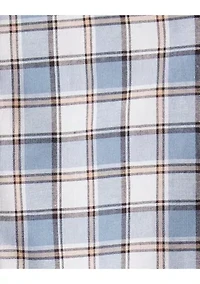Baby Boys Plaid Cotton Long-Sleeve Button-Down Fashion Bodysuit