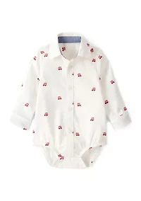 Baby Boys Long Sleeve Printed Bodysuit