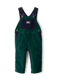 Baby Boys Corduroy Sleeveless Overalls