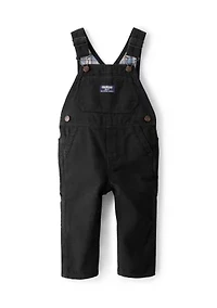 Baby Boys Herringbone Cotton Sleeveless Overalls