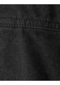 Baby Boys Herringbone Cotton Sleeveless Overalls