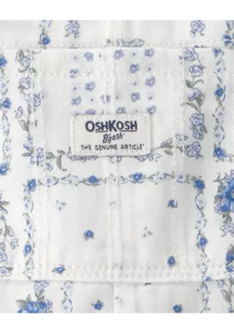 Baby Girls Printed Overalls
