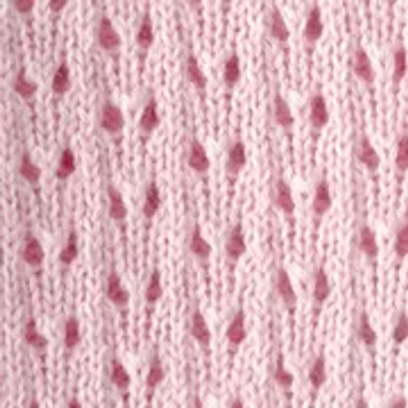 Baby Girls Button Front Bow Sweater