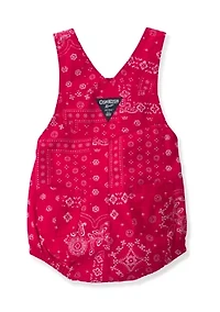 Baby Boys Bandana Print Bubble Romper