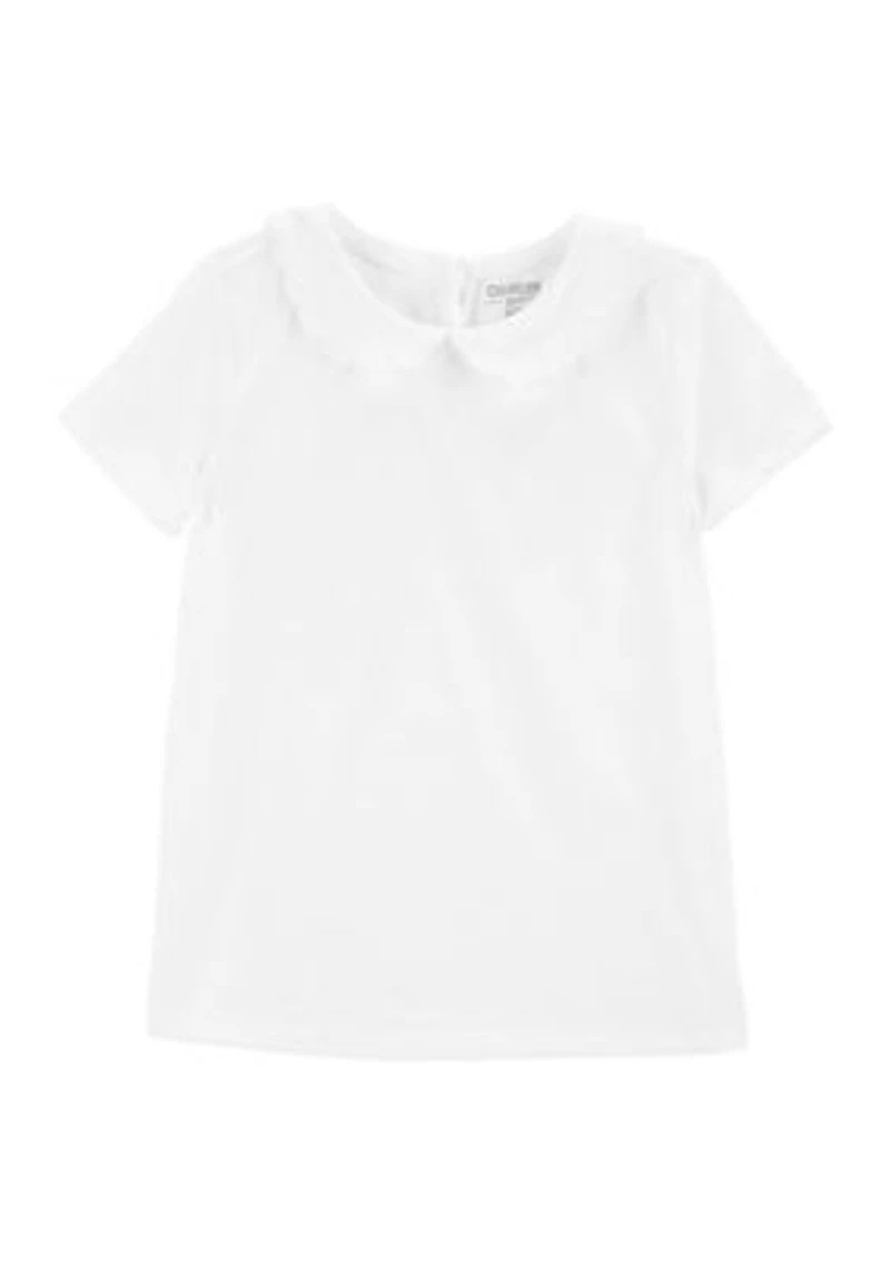 Toddler Girls Collard Knit T-Shirt