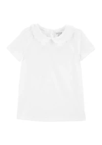 Toddler Girls Collard Knit T-Shirt
