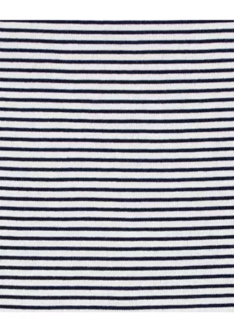 Baby Girls Flutter Sleeve Striped Top