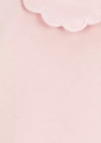 Toddler Girls Short Sleeve Peter Pan Collar Top