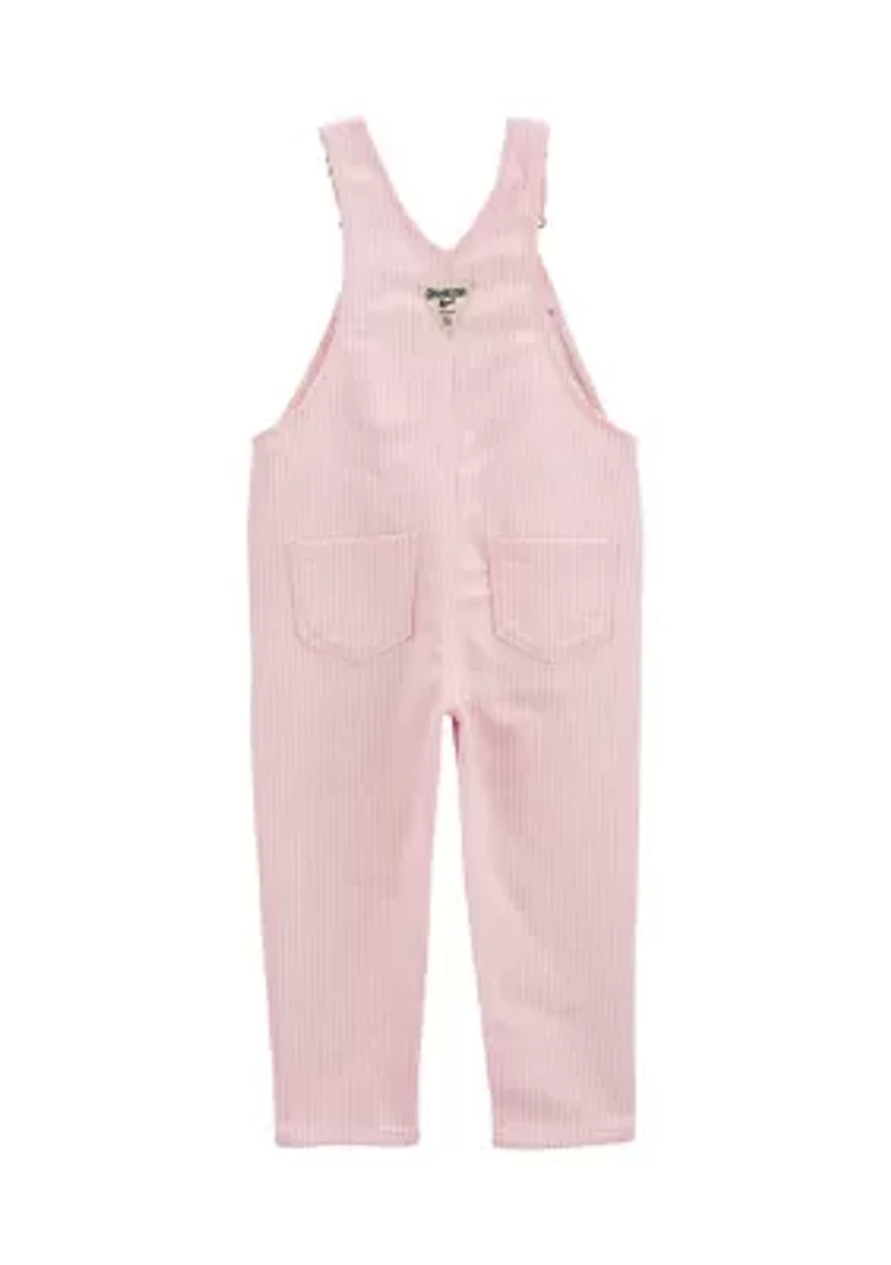 Toddler Girls Knit Overalls