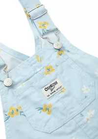 Toddler Girls Woven Shortall