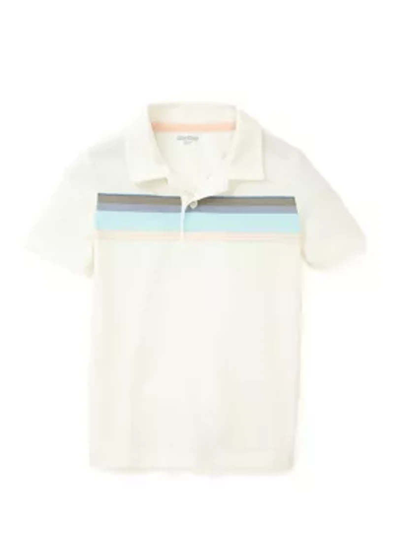 Toddler Boys Short Sleeve Knit Polo Shirt
