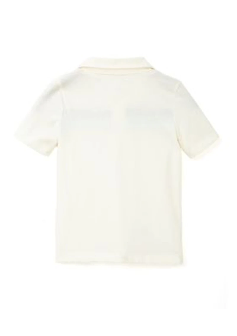 Toddler Boys Short Sleeve Knit Polo Shirt