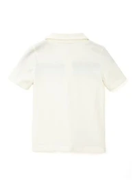 Toddler Boys Short Sleeve Knit Polo Shirt