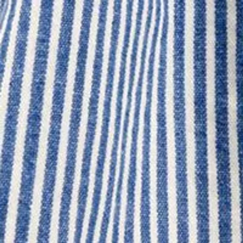 Toddler Girls Striped Cotton Chambray Jumper Dress