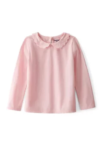 Toddler Girls Long Sleeve Peter Pan Top