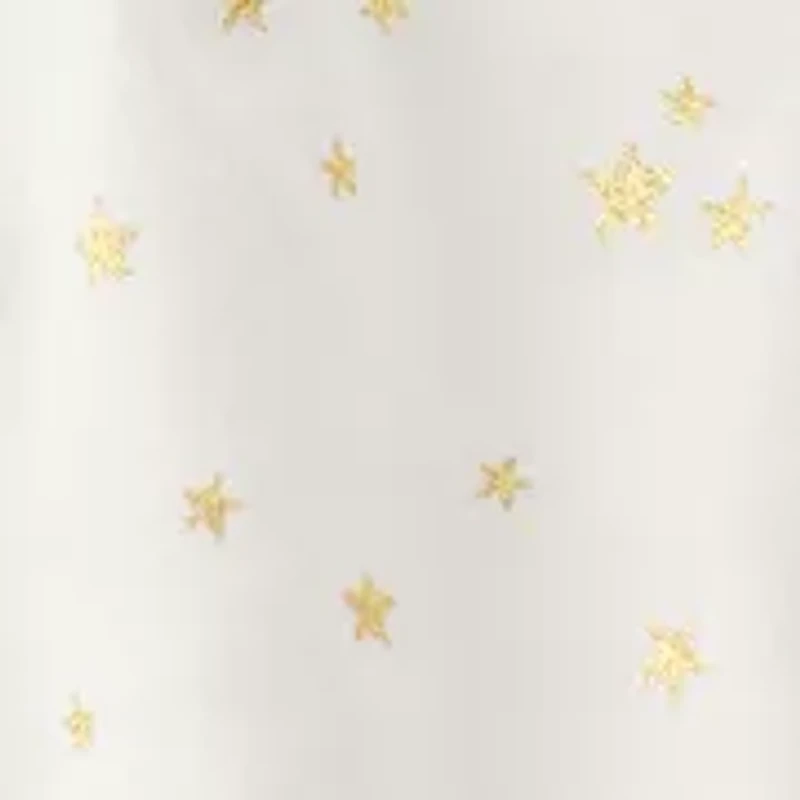 Toddler Girls Star Print Cotton Long-Sleeve Top