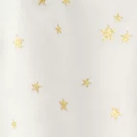 Toddler Girls Star Print Cotton Long-Sleeve Top