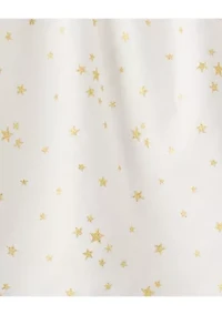 Toddler Girls Star Print Cotton Long-Sleeve Top