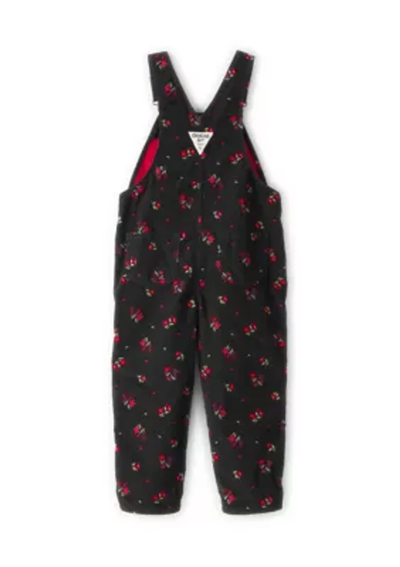 Toddler Girls Printed Coverall
