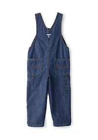 Toddler Boys Buffalo Print Cotton Sleeveless Overalls