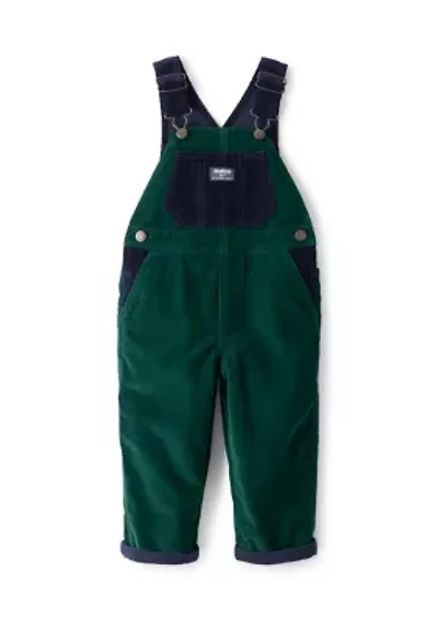 Toddler Boys Corduroy Sleeveless Overalls