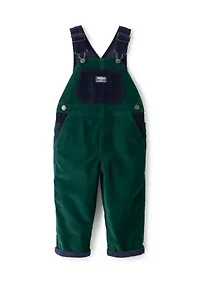 Toddler Boys Corduroy Sleeveless Overalls