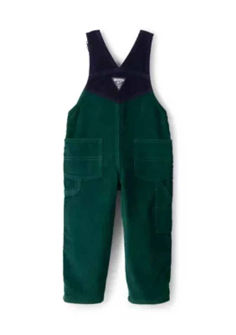 Toddler Boys Corduroy Sleeveless Overalls