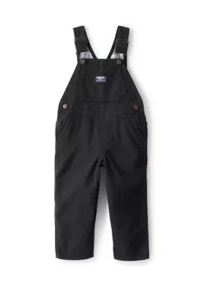 Toddler Boys Herringbone Cotton Sleeveless Overalls