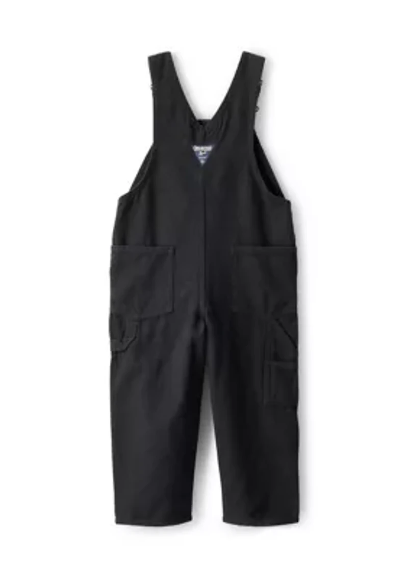 Toddler Boys Herringbone Cotton Sleeveless Overalls