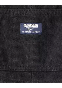 Toddler Boys Herringbone Cotton Sleeveless Overalls