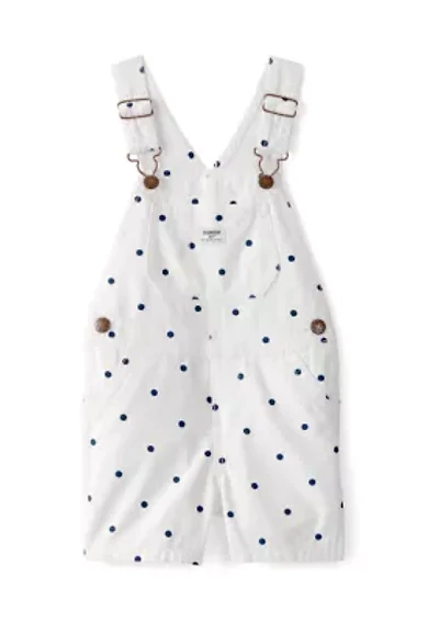 Baby Girls Polka Dot Shortall