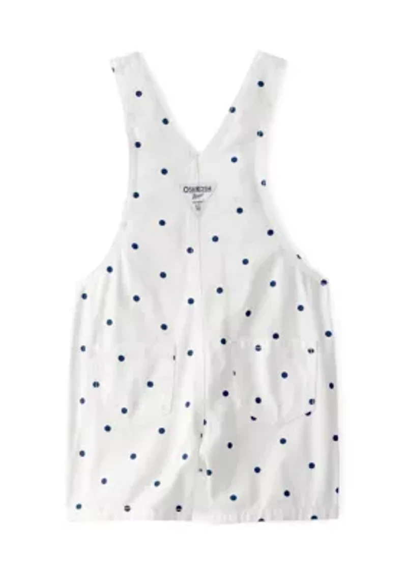 Baby Girls Polka Dot Shortall