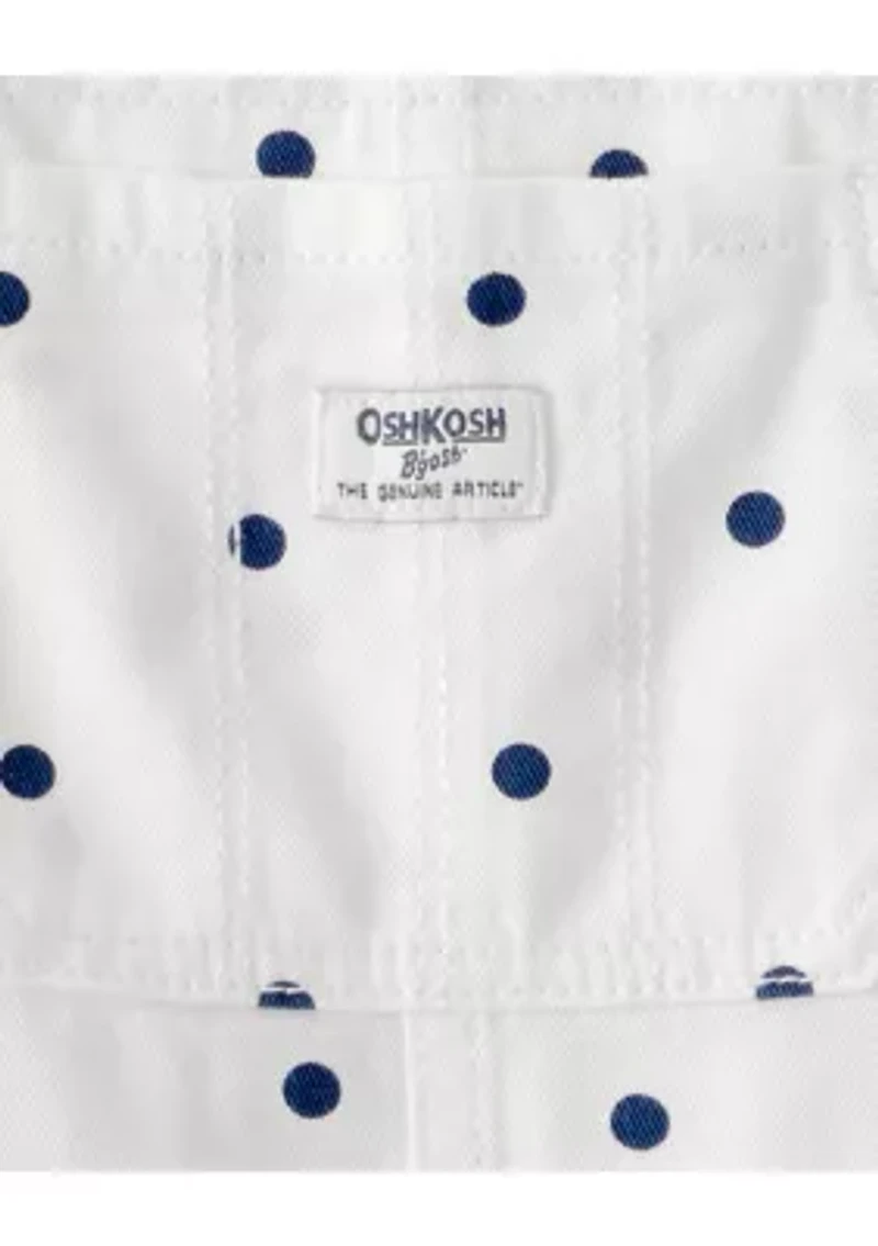 Baby Girls Polka Dot Shortall