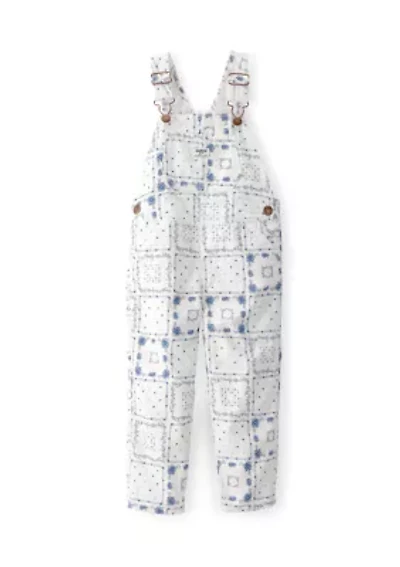 Toddler Girls Printed Overalls