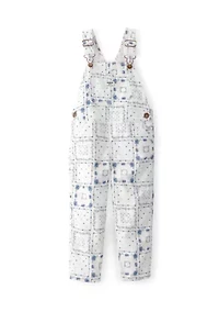 Toddler Girls Printed Overalls