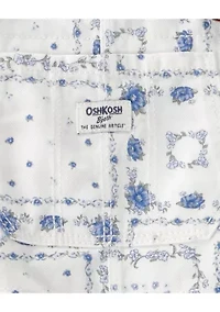 Toddler Girls Printed Overalls