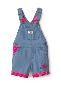 Toddler Girls Denim Shortall