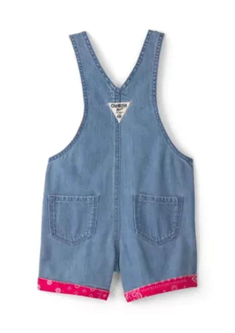 Toddler Girls Denim Shortall
