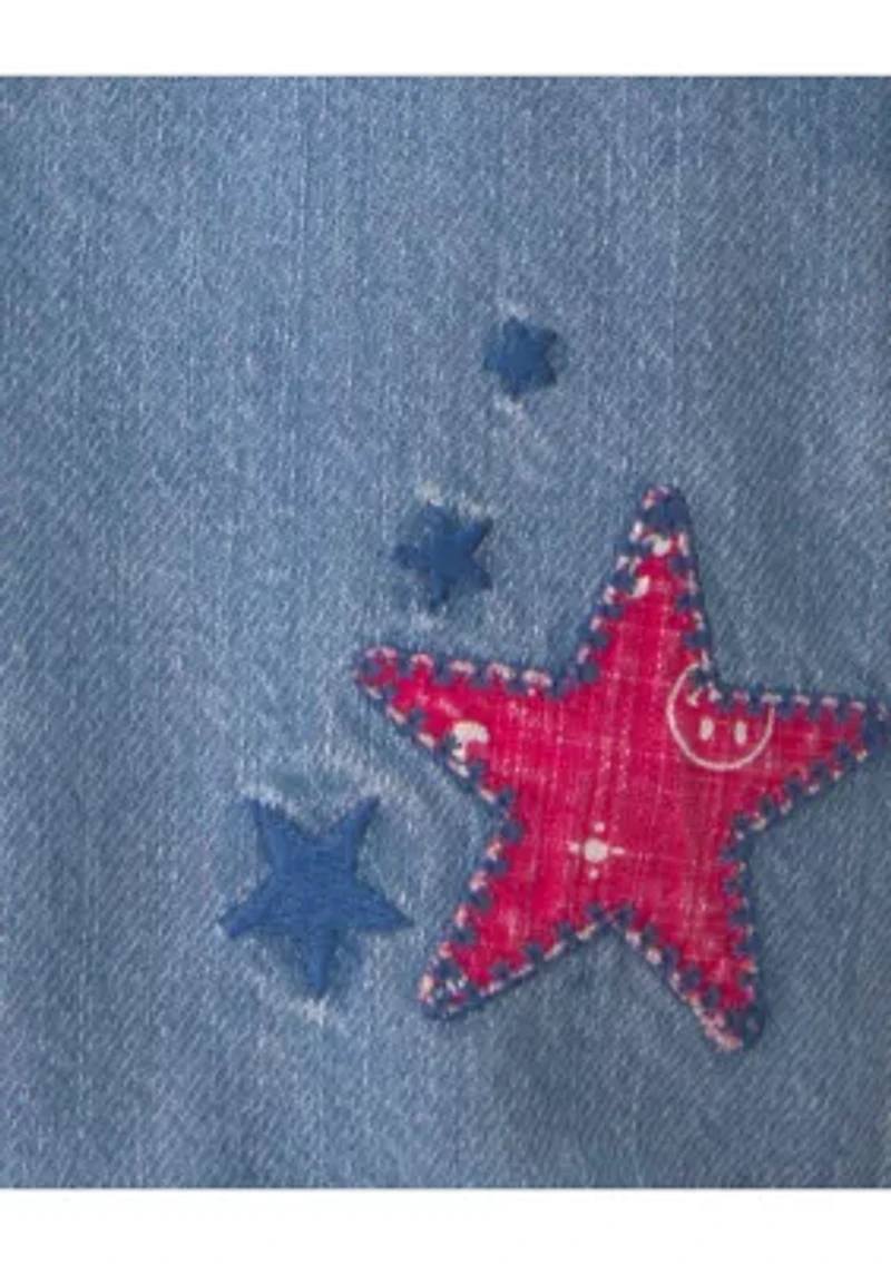 Toddler Girls Denim Shortall