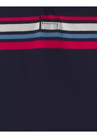 Toddler Boys Striped Polo Shirt