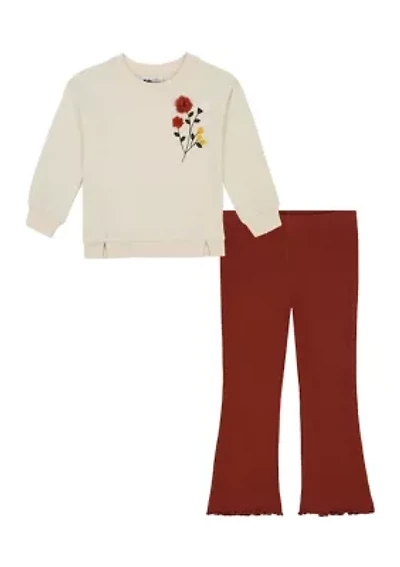 Toddler Girls Flared Leggings Set