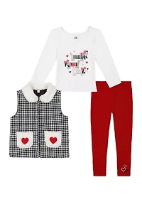Baby Girls Puff Vest and Leggings Set
