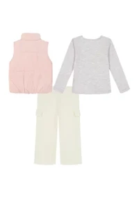 Baby Girls 3-Piece Vest Set