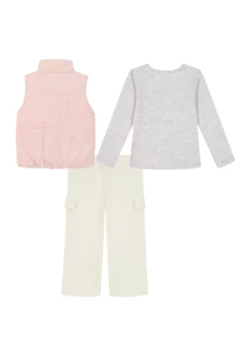 Toddler Girls 3-Piece Vest Set
