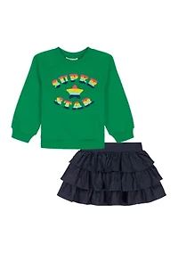 Baby Girls Superstar Sweatshirt and Skirt Set