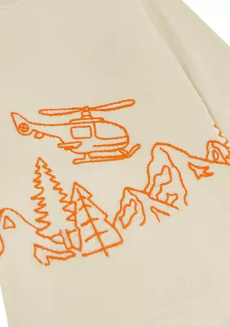 Toddler Girls Graphic Knit Top and Pants Set