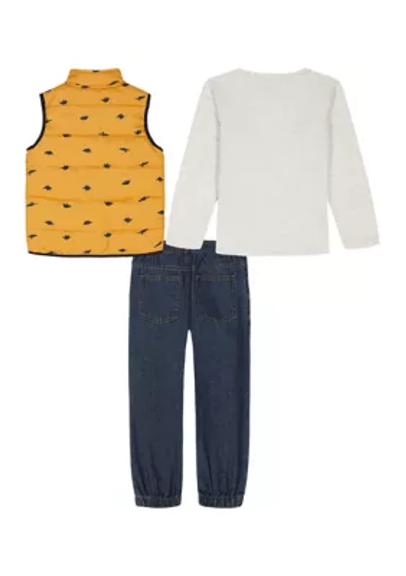 Baby Boys 3-Piece Vest Set