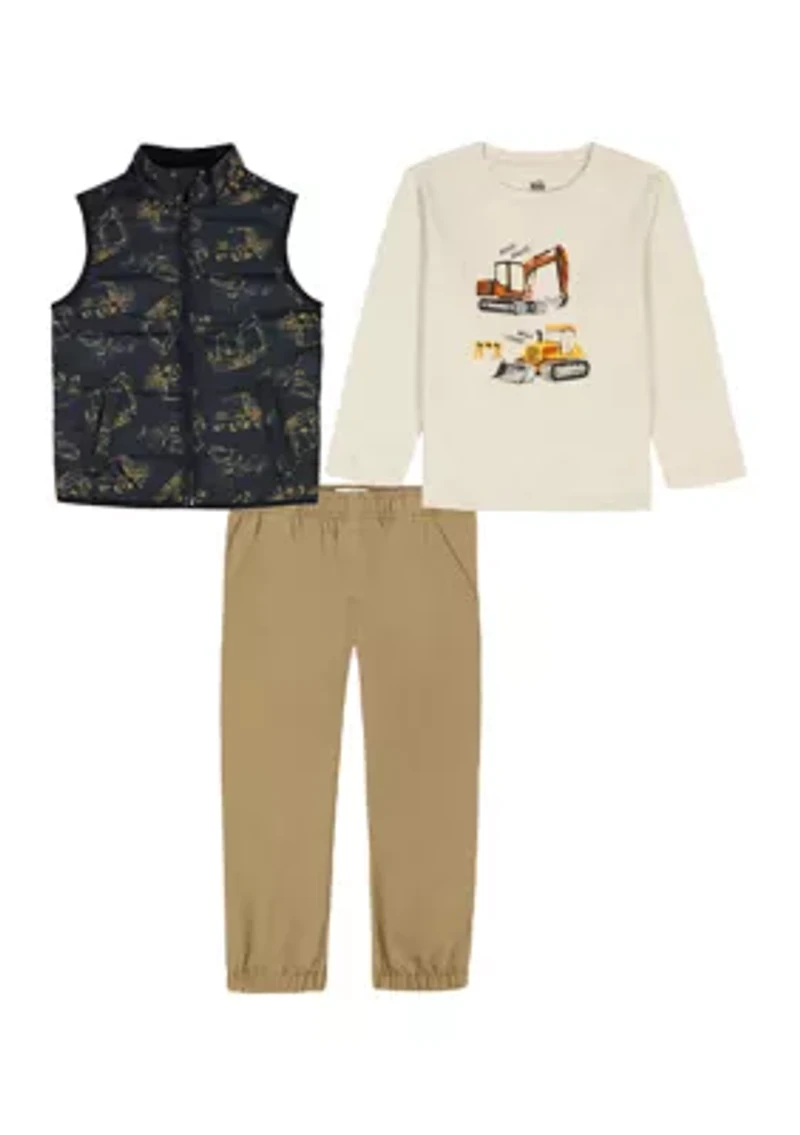 Baby Boys 3-Piece Vest Set