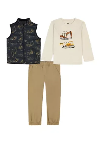 Baby Boys 3-Piece Vest Set